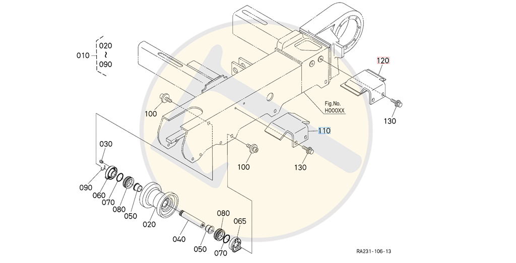 Track Plate U17-3 KX018-4