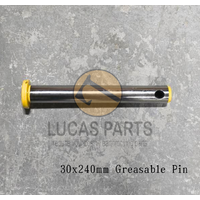 Excavator Pin 30*240mm  ID*TL  One Greased Hole