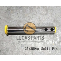 Excavator Pin 35*250mm  ID*TL ,  Solid Pin