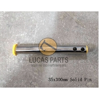 Excavator Pin 35*300mm ID*TL ,  Solid Pin