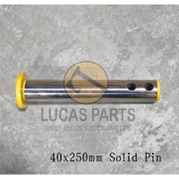 Excavator Pin 40*250mm  ID*TL   Solid Pin