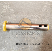 Excavator Pin 40*260mm  ID*TL One Grease Hole