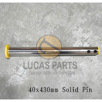 Excavator Pin 40*430mm  ID*TL  Solid Pin