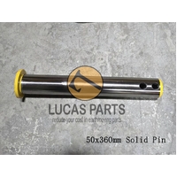 Excavator Pin 50*360mm  ID*TL,  Solid Pin