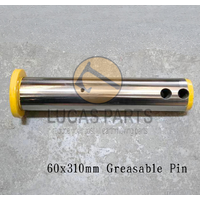 Excavator Pin 60*310mm ID*TL One Grease Hole 