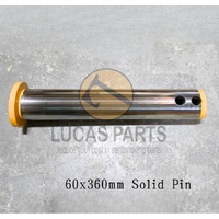 Excavator Pin 60*360mm  ID*TL, Sold Pin