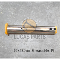 Excavator Pin 60*380mm  ID*TL, One Grease Hole