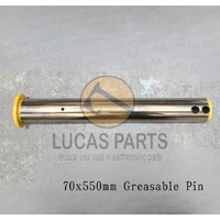 Excavator Pin 70*550mm  ID*TL One Grease Hole