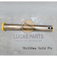 Excavator Pin 70*550mm  ID*TL Solid Pin