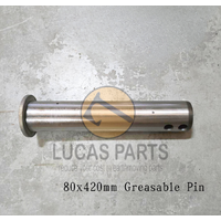 Excavator Pin 80*420mm  ID*TL One Grease Hole