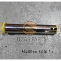 Excavator Pin 80*450mm  ID*TL, Solid Pin