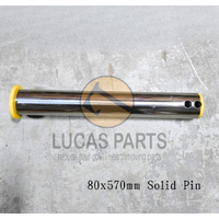 Excavator Pin 80*570mm  ID*TL, Solid Pin