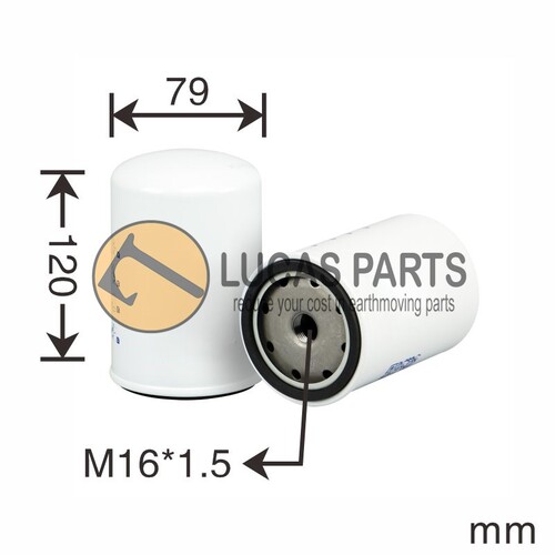 Fuel Filter SK100 SK115DZLC SK120LC-4 SK150LC-4 IH 1088 1188 1288 1488 880D 888 CX240 EX135W EX255 EX285