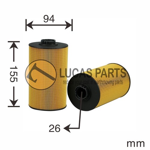 Fuel Filter CX130B ZX180LC-3 ZX200LC-3 ZX210K-3 ZX210LCH-3 ZX240-3 ZX250-3 ZX470-3 SK130-8 SK250-8