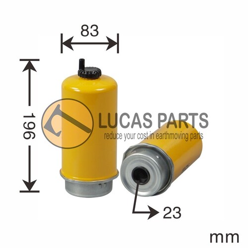 Fuel Water Separator Filter JOHN DEERE 120C 160D 200C 230C 240D 270C/D