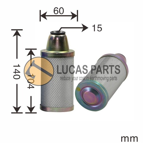 Fuel Water Separator Filter Hitachi ZX Series, Kobelco