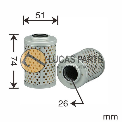 Hydraulic Filter CAT307 CAT307/4D32 HD307 SH60 SH60-2 SH60-B2 SH60-H2 SH75U SH75X-3 SH130-3 TB135 TB138FR