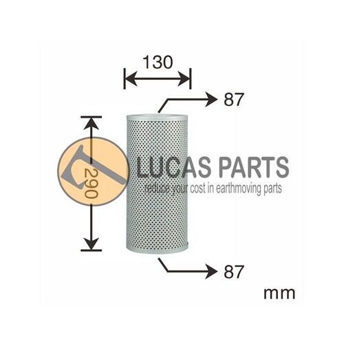 Hydraulic Return Filter PC100-1/2/3/5/6 PC100L-1/2/3 PC120-1/2/3/5/6