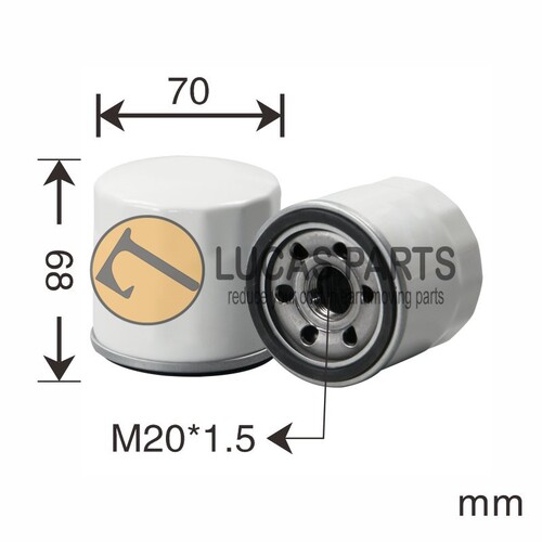 Oil Filter EC18D ECR18E SY16C SY26U SWE08 SWE17B SWE18 SWE25 IHI17 IHI18 IHI20 IHI25NX2 VIO17