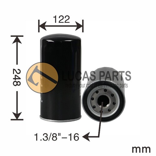 Oil Filter EX35-5 245/B/B2/D EX1100 EX120-5C EX1200 EX180 EX1800-2 EX200-2/3/5 EX200LC-3/5 EX210H-5 EX220-2