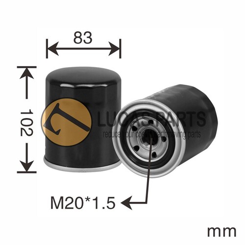 Oil Filter PC50UU-2 PC50MR-2 PC45R-8 PC40-7 PC38UU-2/3 PC28UU-2 PC25-1 PC20-7