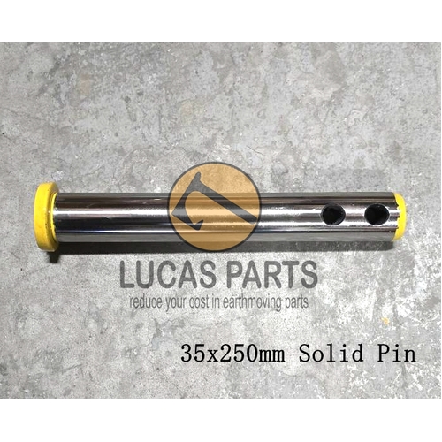 Excavator Pin 35*250mm  ID*TL ,  Solid Pin