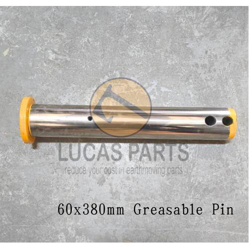 Excavator Pin 60*380mm  ID*TL, One Grease Hole