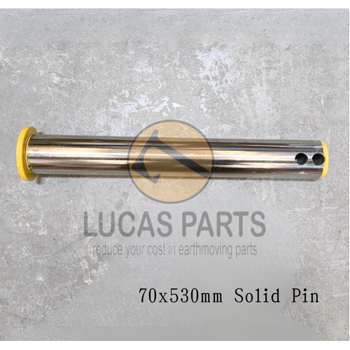 Excavator Pin 70*530mm  ID*TL Solid Pin