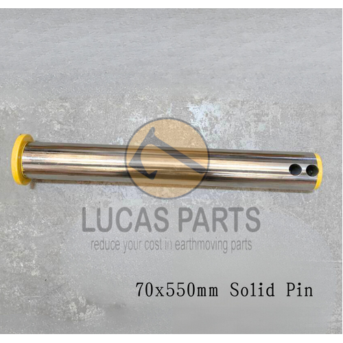 Excavator Pin 70*550mm  ID*TL Solid Pin