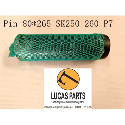 Excavator Pin 80*280mm  ID*TL Bucket Lift Ram Top Pin (P7) ZX230 ZX240