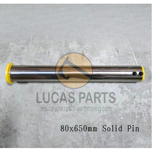 Excavator Pin 80*650mm ID*TL , Solid Pin